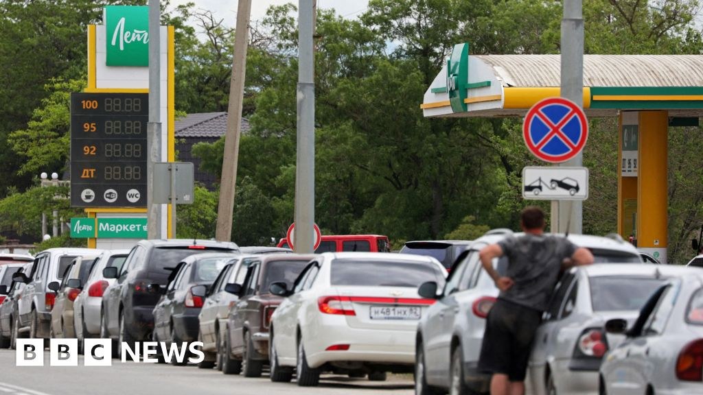 Fuel sales halted in occupied Crimea as Ukraine targets oil facilities