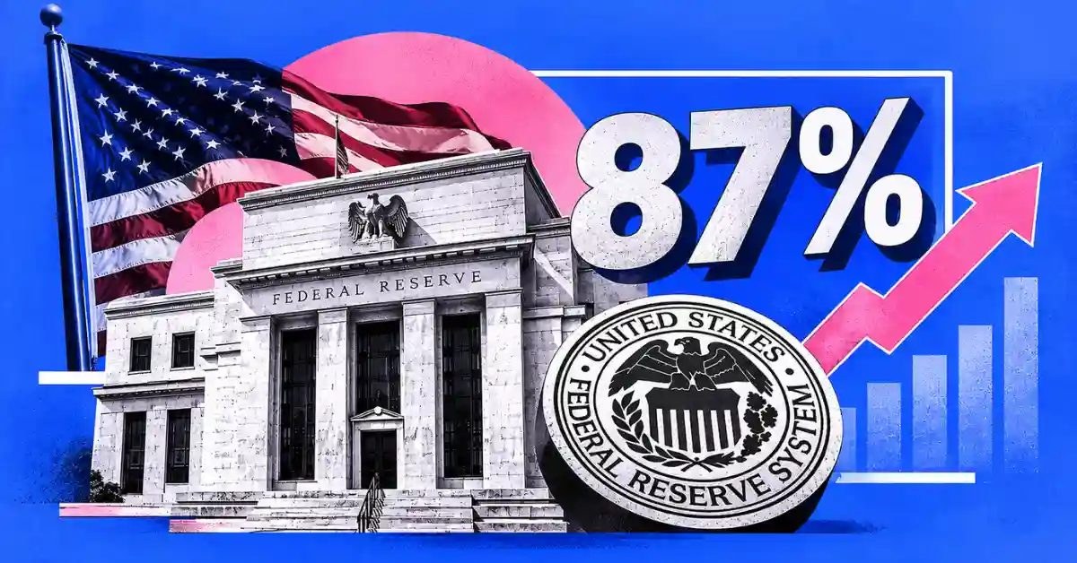 Fed Rate Hike Odds Jump to 87% as FOMC Meeting Nears
